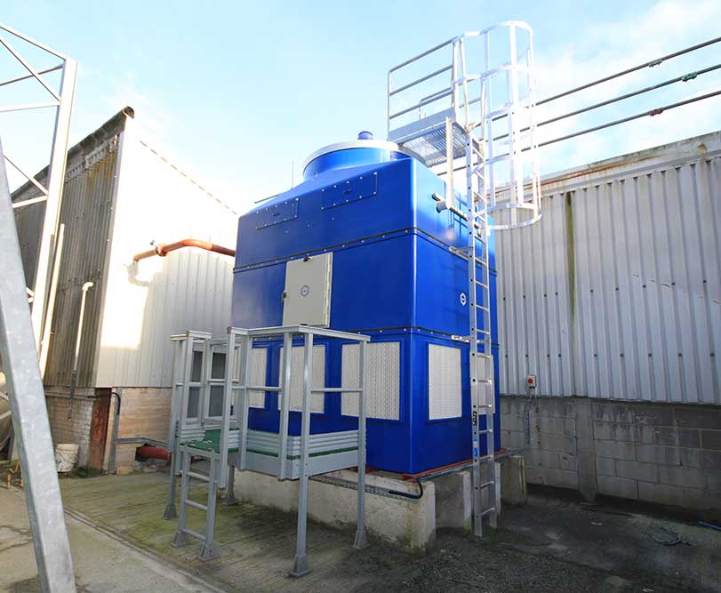 GRP cooling tower with GRP access