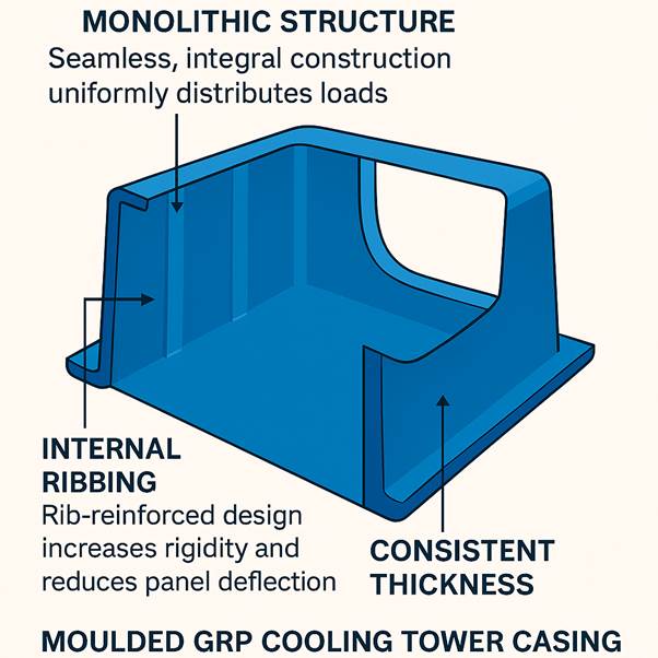 Monolithic Structure of GRP mouldings