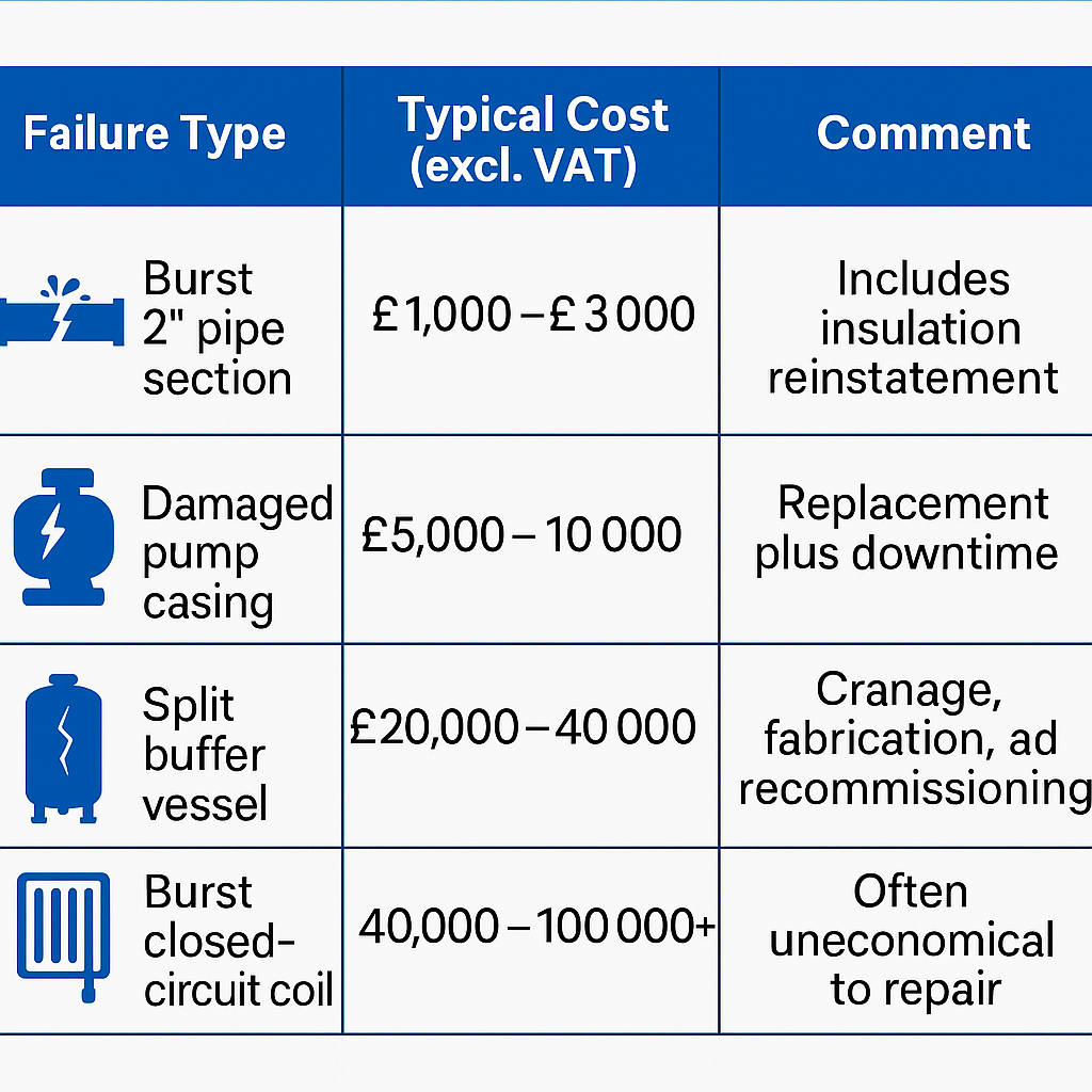 Cost Comparison of Freeze protection issues